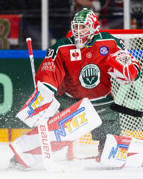 Goaltender Tobias Normann of Frölunda