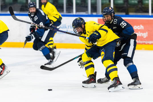 Arvid Billing of Sweden and Aatu Vuohijoki of Finland