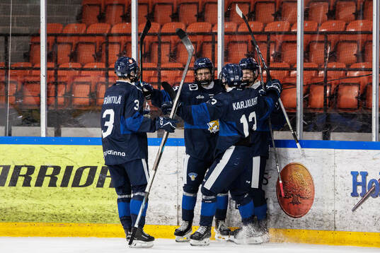 Olli Kylmälä of Finland celebrates