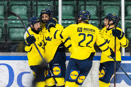 Benjamin Nyström of Sweden celebrates
