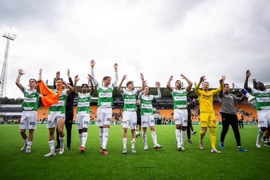 Västerås spelare jublar