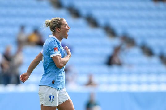 Malmö FFs Mia Persson jublar