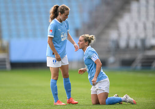 Malmö FFs Matilda Kristell och Mia Persson