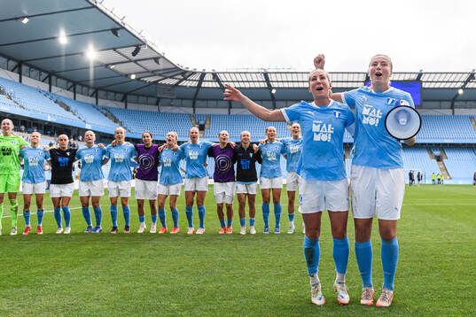 Malmö FFs Mia Persson och Sara Kanutte Sørensen Fornes