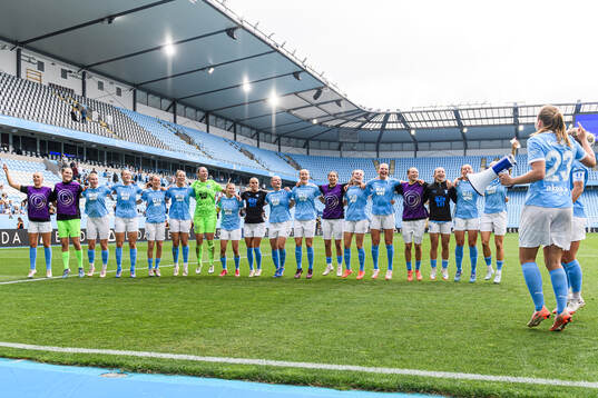 Malmö FFs spelare jublar