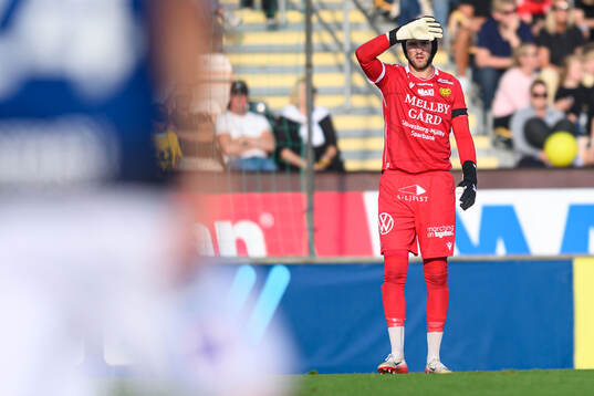Mjällbys målvakt Noel Törnqvist