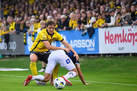 Mjällbys Ludvig Tidstrand och Halmstads Villiam Granath
