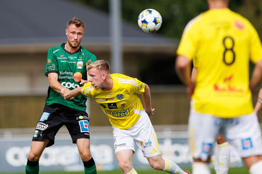 Varbergs Niklas Dahlström och Falkenbergs Lucas Sibelius