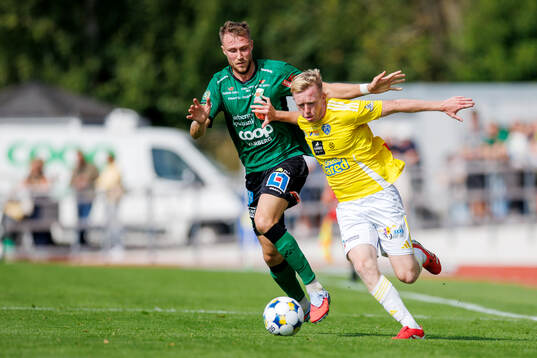uVarbergs Niklas Dahlström och Falkenbergs Lucas Sibelius