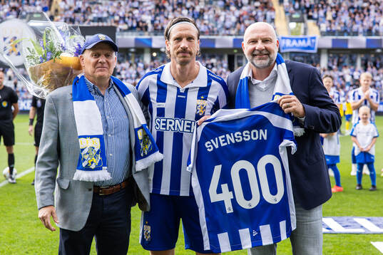 IFK Göteborgs Gustav Svensson uppmärksammas avordförande