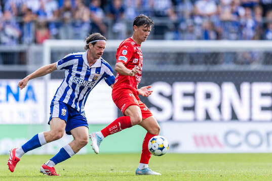 IFK Göteborgs Gustav Svensson och Värnamos Marcus