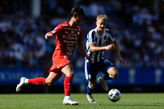 Värnamos Marcus Antonsson  och IFK Göteborgs David Kruse