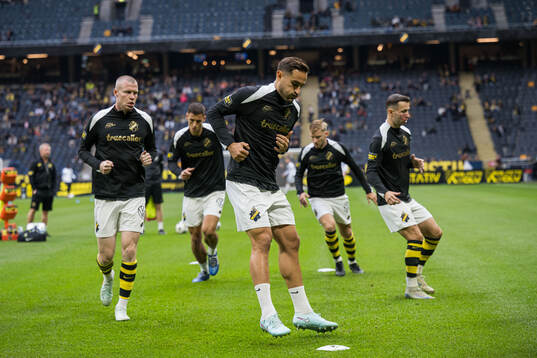 AIKs Thomas Poppler Isherwood och Sotirios Papagiannopoulos