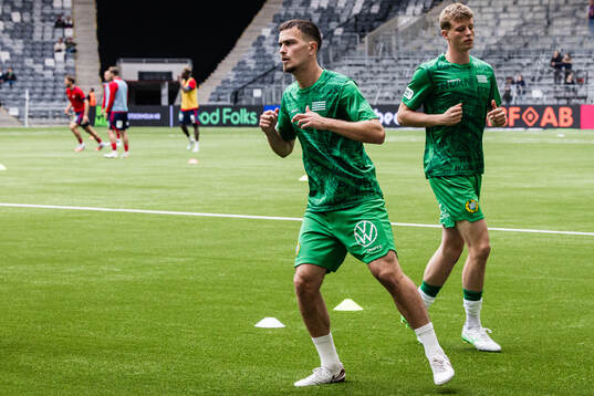 Hammarbys Pavle Vagic och Frederik Winther