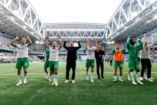 Hammarbys Victor Eriksson, Simon Strand, Noah Persson och