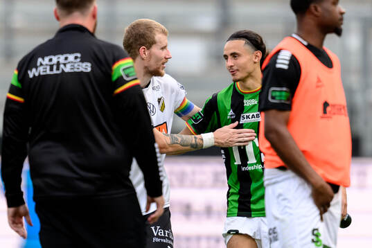 Häckens Simon Gustafson och GAIS Amin Boudri
