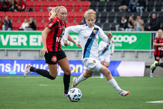 Brommapojkarnas Wilma Wärulf och Djurgårdens Olivia