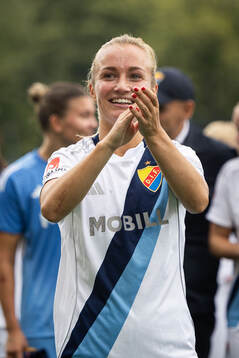 Djurgårdens Tove Almqvist jublar