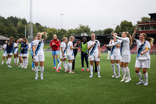 Djurgårdens spelare jublar