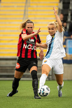 Brommapojkarnas Frida Thörnqvist och Djurgårdens Tove