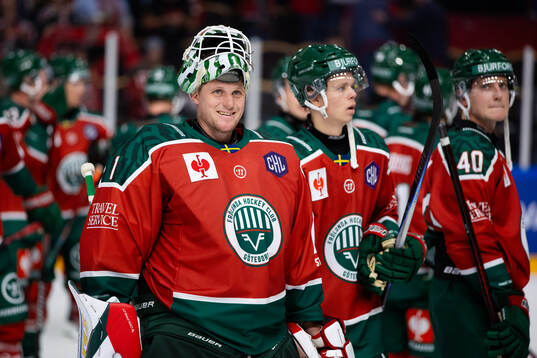 Goaltender Lars Johansson of Frölunda