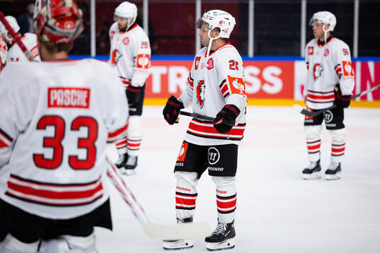 Players of Lausanne look dejected
