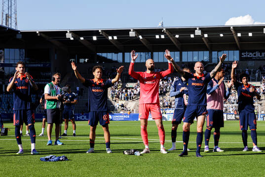 Djurgårdens spelare jublar
