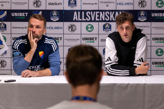 Djurgårdens tränare Jani Honkavaara och IFK Norrköpings