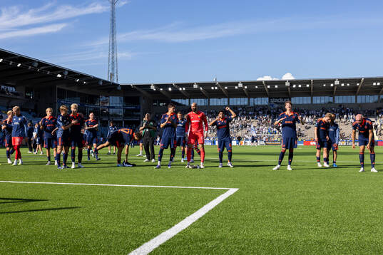 Djurgårdens spelare jublar