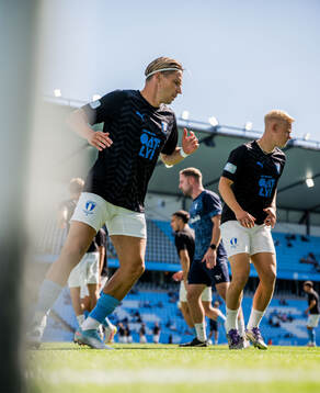 Malmö FFs Jens Stryger Larsen och Otto Rosengren