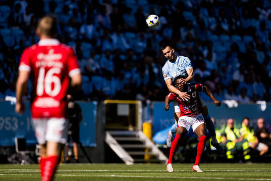 Malmö FFs Andrej Djuric och Degerfors Richie Omorowa
