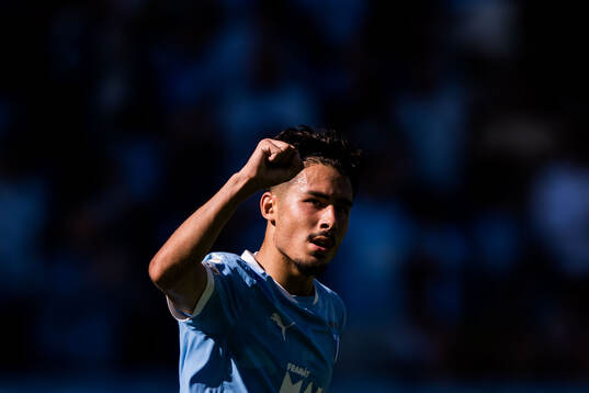 Malmö FFs Adrian Skogmar jublar