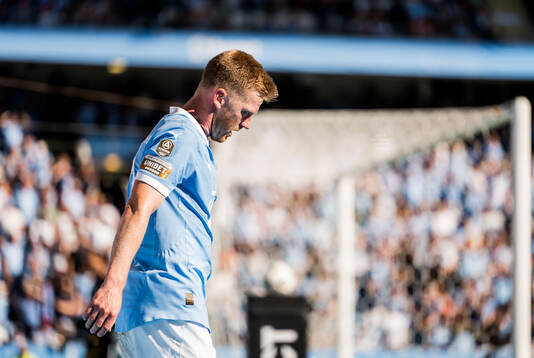 Malmö FFs Anders Christiansen deppar