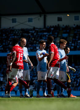 Malmö FFs Daniel Gudjohnsen, Lasse Berg Johnsen och Hugo