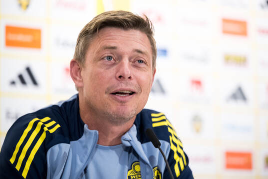 Head coach Jon Dahl Tomasson of the Swedish men's national