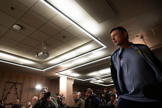 Head coach Jon Dahl Tomasson of the Swedish men's national