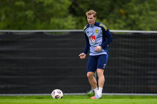Emil Krafth of the Swedish national football team