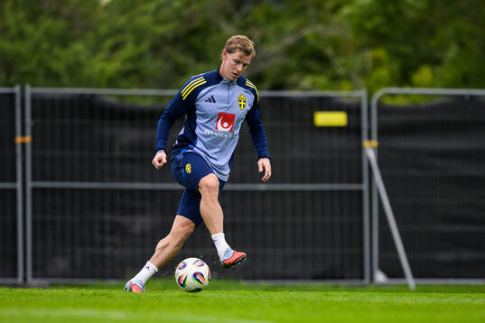Emil Krafth of the Swedish national football team