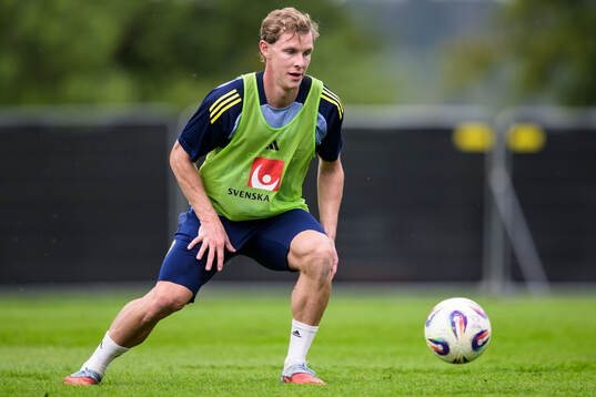 Emil Krafth of the Swedish national football team