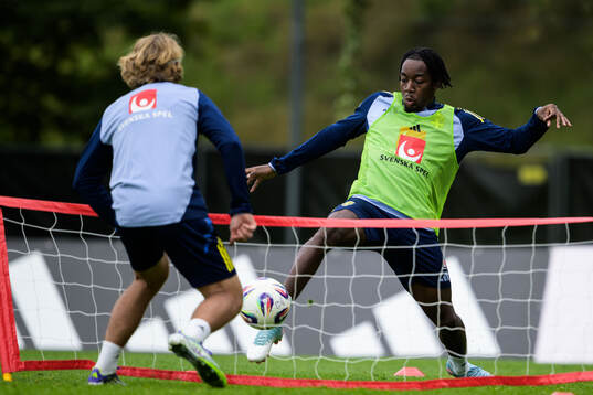 Anthony Elanga of the Swedish national football team