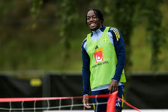 Anthony Elanga of the Swedish national football team