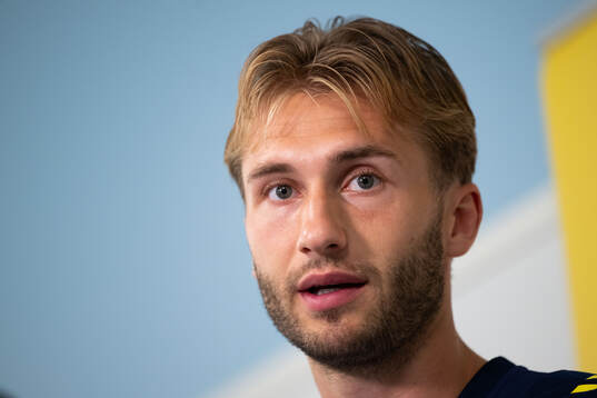 Benjamin Nygren of the Swedish national football team in