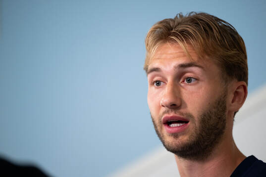 Benjamin Nygren of the Swedish national football team in