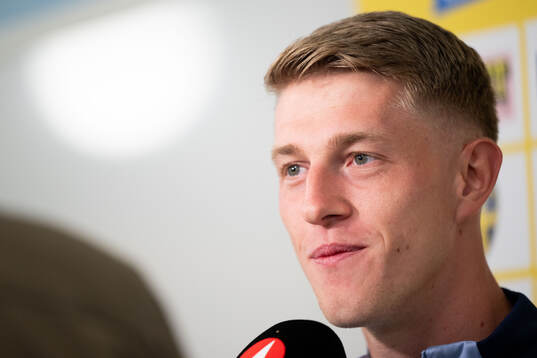 Alexander Bernhardsson of the Swedish national football