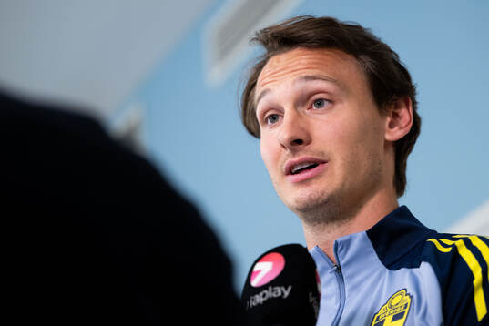 Hjalmar Ekdal of the Swedish national football team in