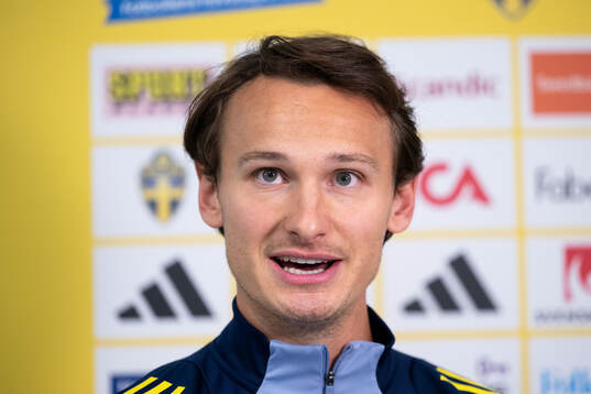 Hjalmar Ekdal of the Swedish national football team in