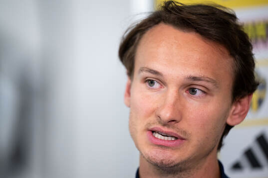 Hjalmar Ekdal of the Swedish national football team in