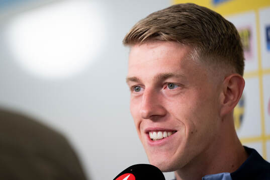 Alexander Bernhardsson of the Swedish national football