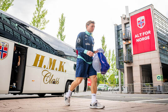 Goalkeeper Mathias Dyngeland of the Norwegian national