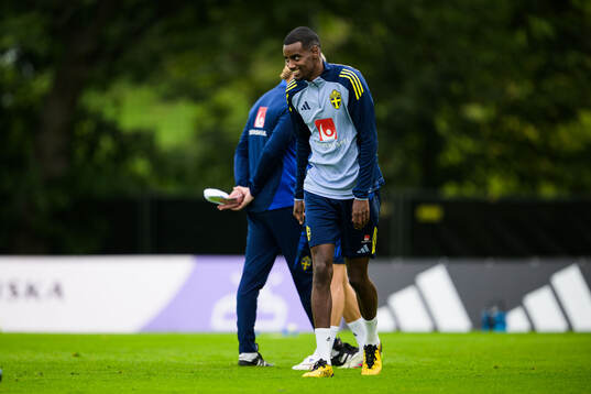 Alexander Isak of the Swedish national football team